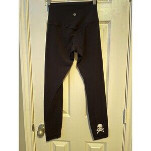Lululemon Align Leggings Womens Size 4 Soulcycle Soul Love Skull 25" Inseam